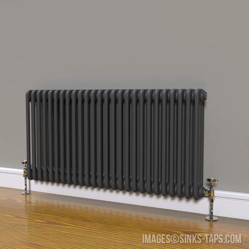 Kartell K-Rad Laser Klassic 3 Column Horizontal Anthracite Radiator 1190mm x 600mm