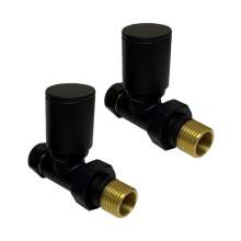 Kartell Modern Black Radiator Valves