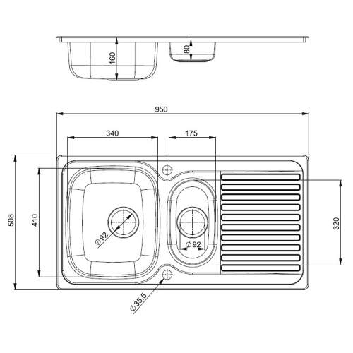 Reginox Mondello 1.5 Bowl Kitchen Sink