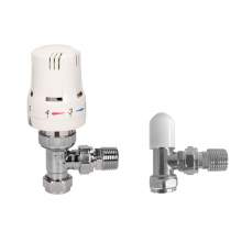 Kartell K-Therm Style Thermostatic Angled Radiator Valve Pack
