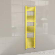 Kartell K-Rail Yellow Straight Bar Heated Towel Rail 400mm x 1600mm