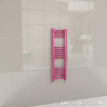 Kartell K-Rail Magenta Straight Bar Heated Towel Rail 300mm x 1000mm