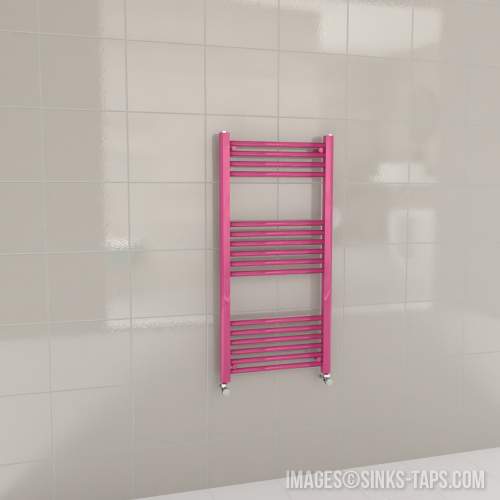 Kartell K-Rail Magenta Straight Bar Heated Towel Rail 500mm x 1000mm