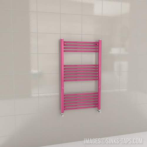 Kartell K-Rail Magenta Straight Bar Heated Towel Rail 600mm x 1000mm