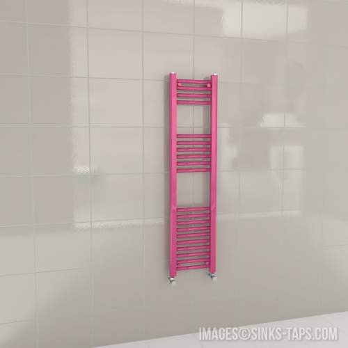 Kartell K-Rail Magenta Straight Bar Heated Towel Rail 300mm x 1200mm