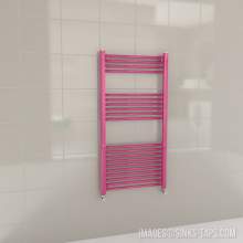 Kartell K-Rail Magenta Straight Bar Heated Towel Rail 600mm x 1200mm