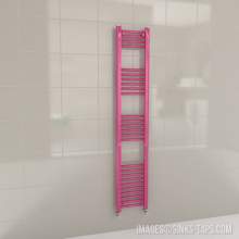 Kartell K-Rail Magenta Straight Bar Heated Towel Rail 300mm x 1600mm