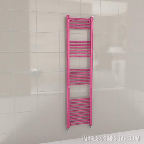 Kartell K-Rail Magenta Straight Bar Heated Towel Rail 400mm x 1600mm