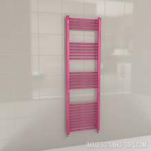 Kartell K-Rail Magenta Straight Bar Heated Towel Rail 500mm x 1600mm