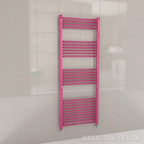 Kartell K-Rail Magenta Straight Bar Heated Towel Rail 600mm x 1600mm