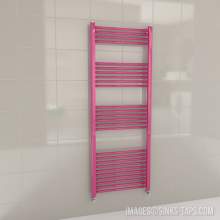 Kartell K-Rail Magenta Straight Bar Heated Towel Rail 600mm x 1600mm