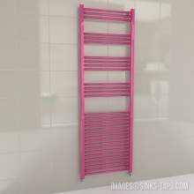 Kartell K-Rail Magenta Straight Bar Heated Towel Rail 600mm x 1800mm