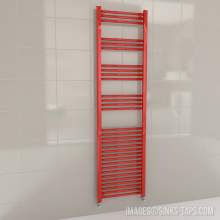 Kartell K-Rail Red Straight Bar Heated Towel Rail 500mm x 1800mm