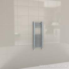 Kartell K-Rail Grey Straight Bar Heated Towel Rail 300mm x 800mm