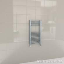 Kartell K-Rail Grey Straight Bar Heated Towel Rail 400mm x 800mm