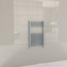 Kartell K-Rail Grey Straight Bar Heated Towel Rail 500mm x 800mm