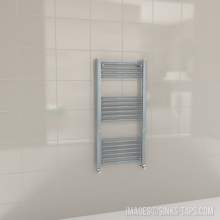 Kartell K-Rail Grey Straight Bar Heated Towel Rail 500mm x 1000mm