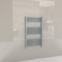 Kartell K-Rail Grey Straight Bar Heated Towel Rail 600mm x 1000mm