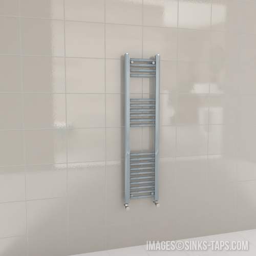 Kartell K-Rail Grey Straight Bar Heated Towel Rail 300mm x 1200mm