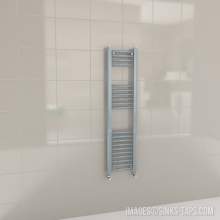 Kartell K-Rail Grey Straight Bar Heated Towel Rail 300mm x 1200mm