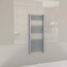 Kartell K-Rail Grey Straight Bar Heated Towel Rail 500mm x 1200mm