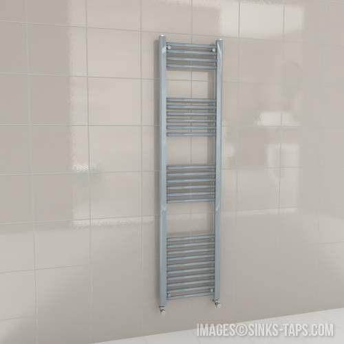 Kartell K-Rail Grey Straight Bar Heated Towel Rail 400mm x 1600mm