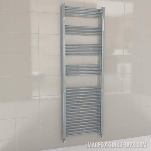 Kartell K-Rail Grey Straight Bar Heated Towel Rail 600mm x 1800mm