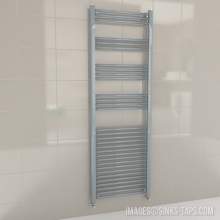 Kartell K-Rail Grey Straight Bar Heated Towel Rail 600mm x 1800mm