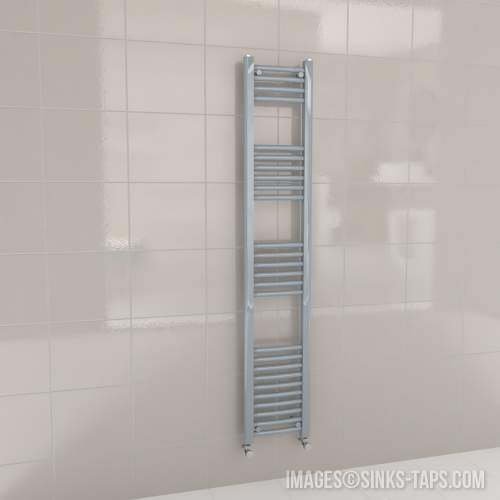 Kartell K-Rail Grey Curved Bar Heated Towel Rail 300mm x 1600mm