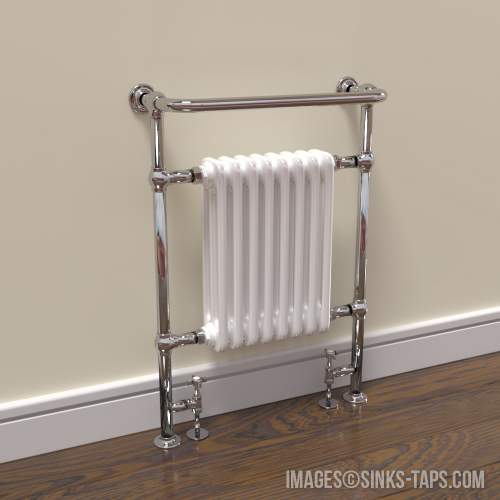 Kartell K-Rad Crown Traditional Radiator with Towel Rail 675mm x 945mm