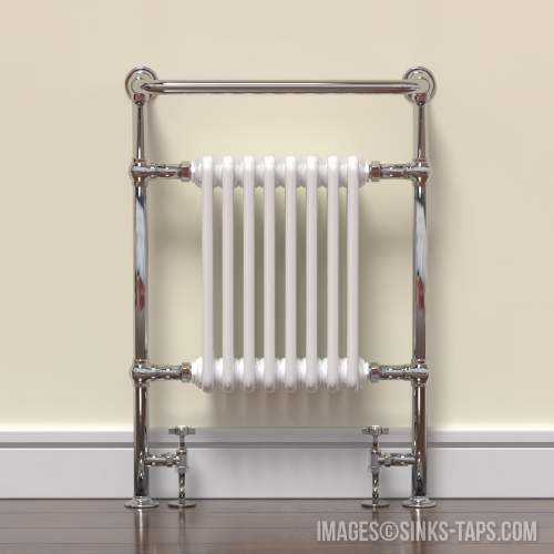 Kartell K-Rad Crown Traditional Radiator with Towel Rail 675mm x 945mm