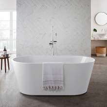 Bluci Coast Freestanding Double Ended Bath 1500mm x 750mm