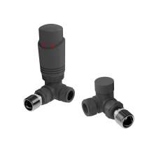 Kartell K-Design Corner Anthracite Thermostatic Radiator Valve Pack