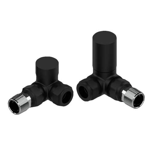 Kartell Black Corner Radiator Valves