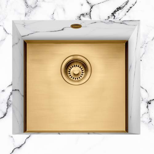 Caple Saso 45/16/GD Gold Fully Integrated Worktop Sink