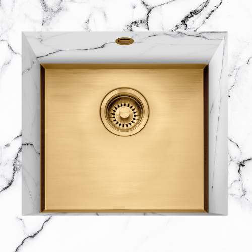 Caple Saso 45/26/GD Gold Fully Integrated Worktop Sink
