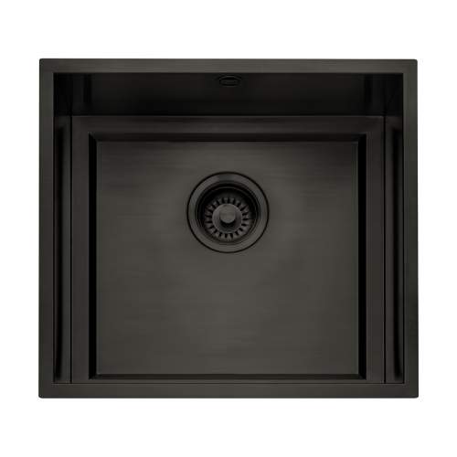 Caple Saso 45/26/BS Black Steel Fully Integrated Worktop Sink