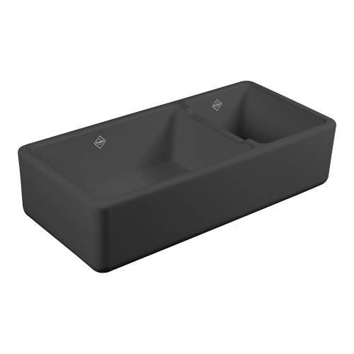 Shaws of Darwen Edgworth Matt Black Belfast Kitchen Sink