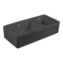 Shaws of Darwen Egerton Matt Black Belfast Kitchen Sink