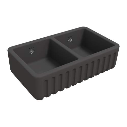 Shaws of Darwen Ribchester 800 Matt Black Belfast Kitchen Sink