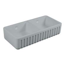 Shaws of Darwen Ribchester 1000 Matt Grey Belfast Kitchen Sink