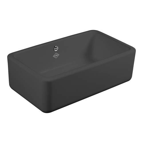 Shaws of Darwen Classic Butler 800 Matt Black Kitchen Sink