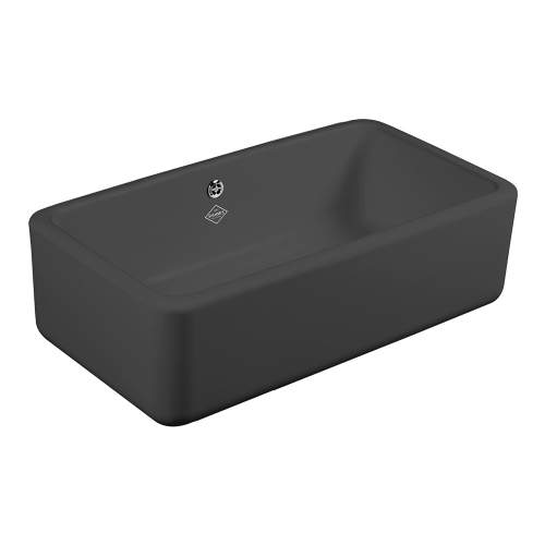 Shaws of Darwen Classic Butler 900 Matt Black Kitchen Sink