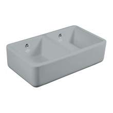 Shaws of Darwen Classic Double 800 Matt Grey Belfast Kitchen Sink