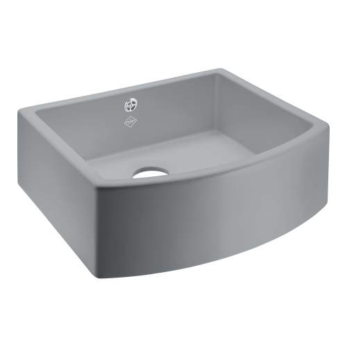 Shaws of Darwen Waterside Matt Grey Ceramic Kitchen Sink