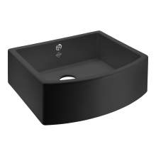 Shaws of Darwen Waterside Matt Black Ceramic Kitchen Sink