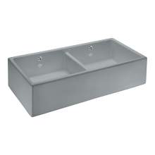 Shaws of Darwen Shaker Double 1000 Matt Grey Belfast Sink