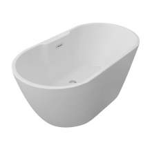 Bluci Viterbo Freestanding Double Ended 1500mm White Bath