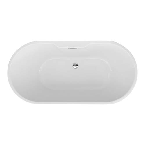 Bluci Viterbo Freestanding Double Ended 1500mm White Bath