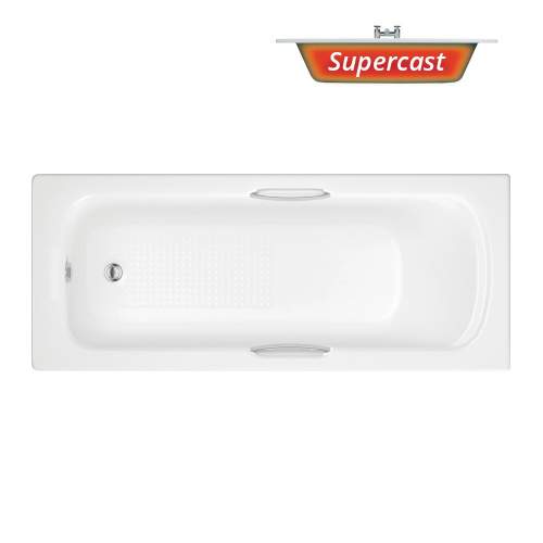 Bluci Carpi Twin Grip Supercast Bath with Textured Base 1700mm x 700mm